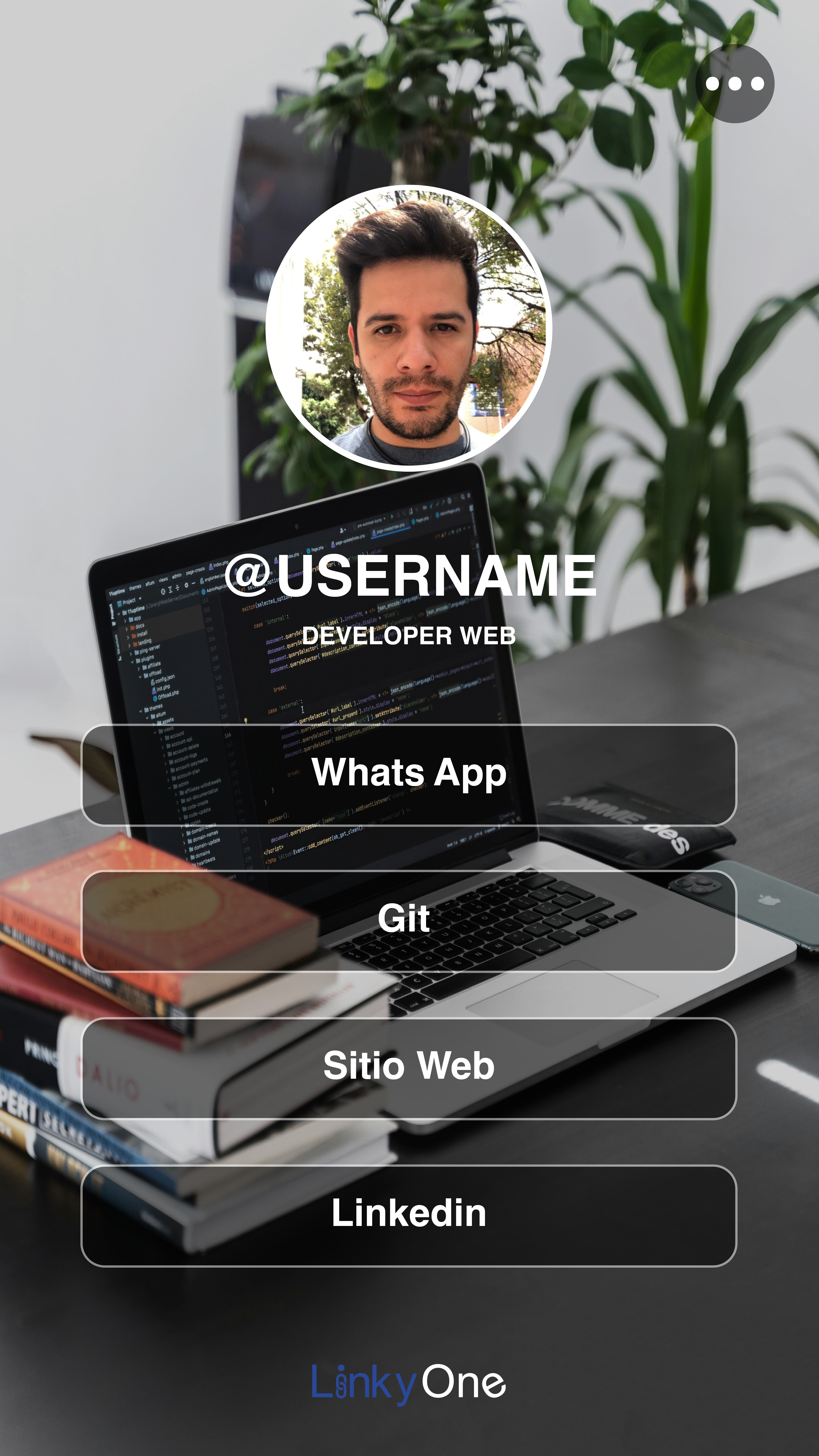 Plantilla para programador web o diseñador